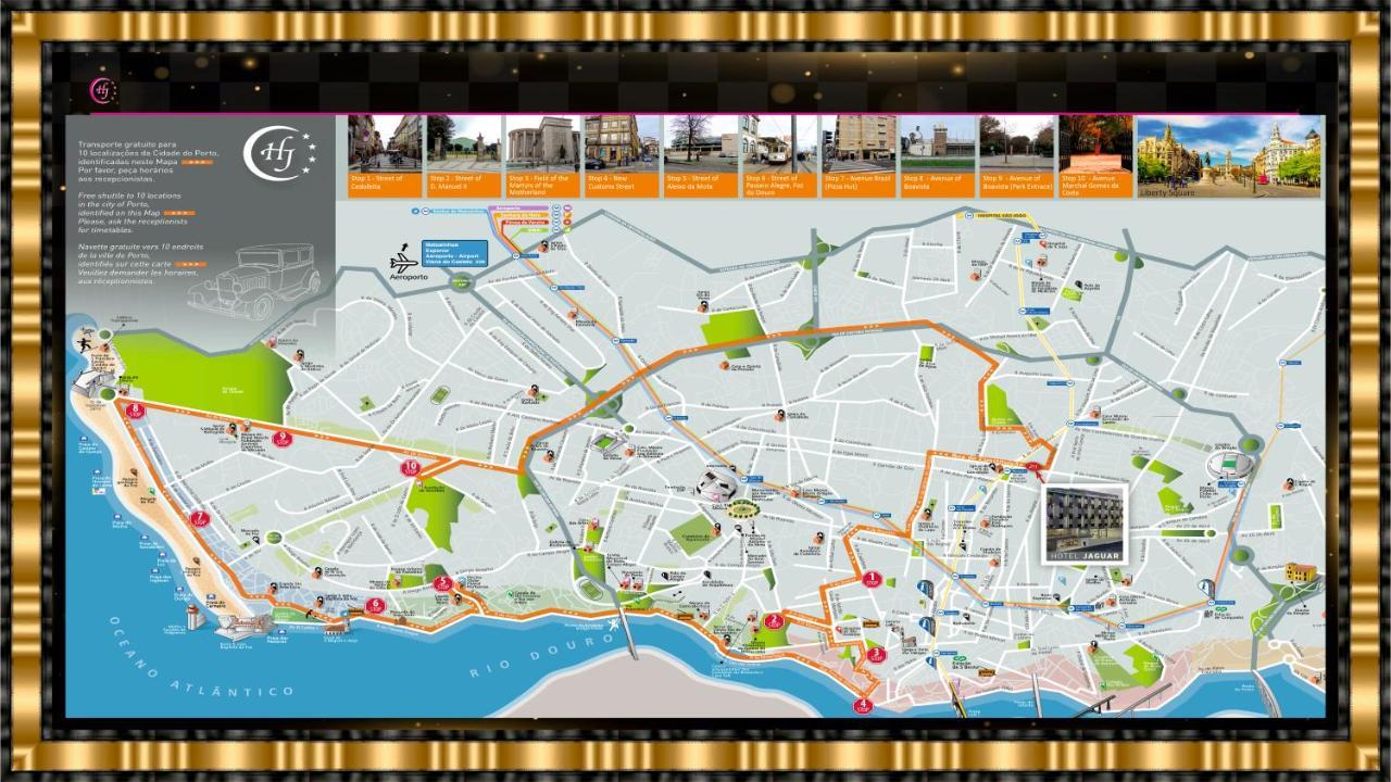 Hotel Jaguar Oporto - Airport To Hotel And City Center And Vice-Versa Is A Free And Continuous Shuttle Service From 7Am To 8Pm Eksteriør billede